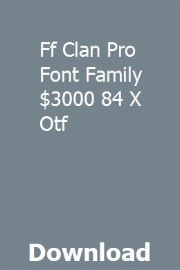 goethe ff clan font download